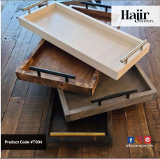 Unique Wooden Tray - Maaz Trend Kart
